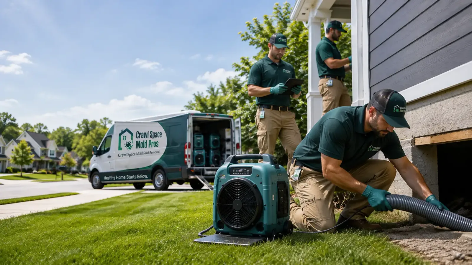Crawl Space Mold Removal in Clearwater, KS